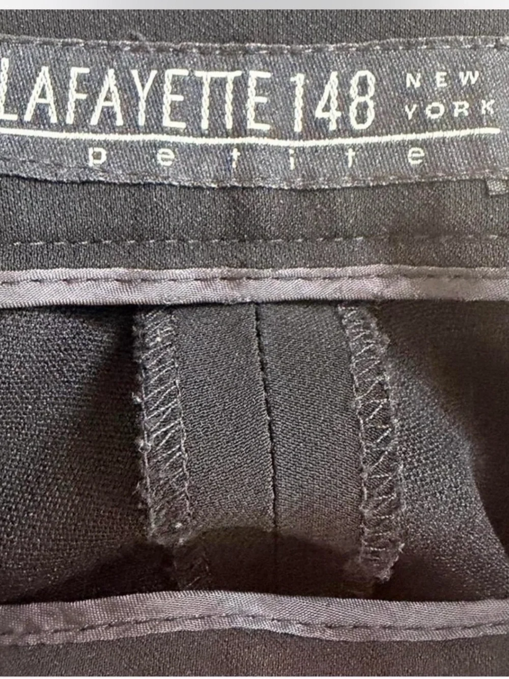 Lafayette 148 New York Black Wide-Leg Trousers
